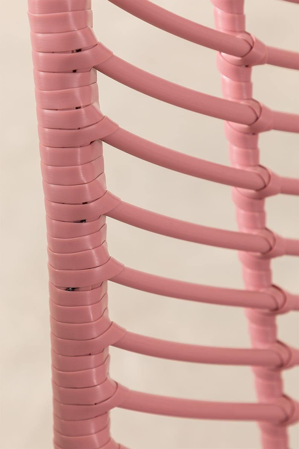 Sklum Gouda Colors sedia da pranzo rattan rosa peonia nero