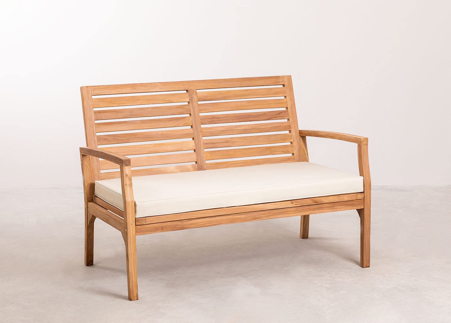 Sklum Adira divano 2 posti in teak 128 cm