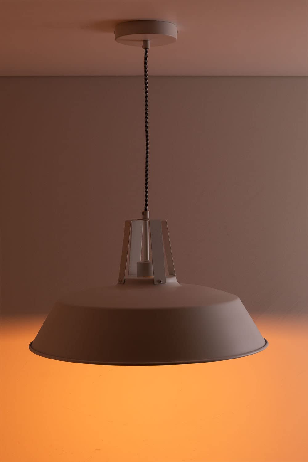 Sklum Workshop lampadario bianco Ø46 cm acciaio