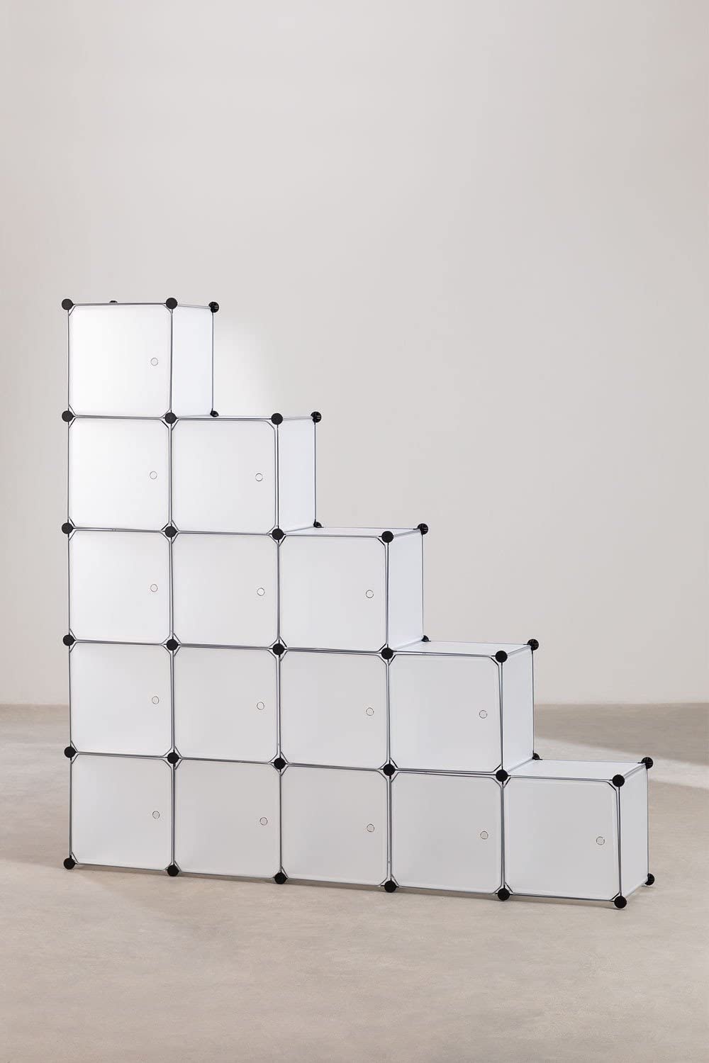 Sklum Oxley armadio componibile trasparente 16 moduli