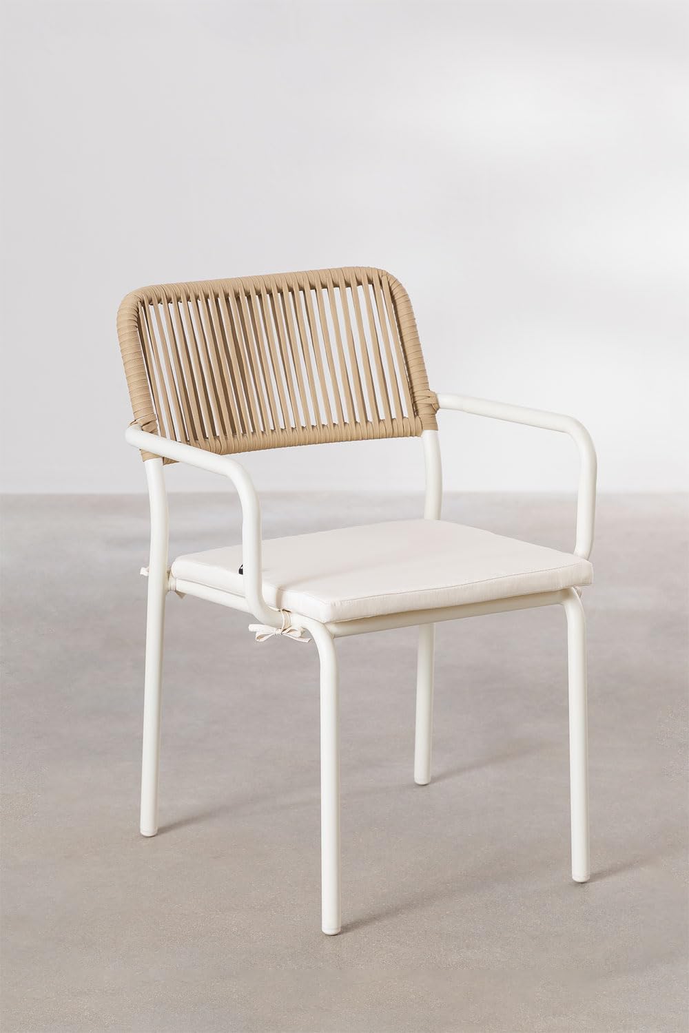 Sklum Arhiza Style Gardenia Bianco Set 4 Sedie Giardino Alluminio