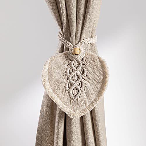 Sklum Surat set 2 fermatende in macramè beige