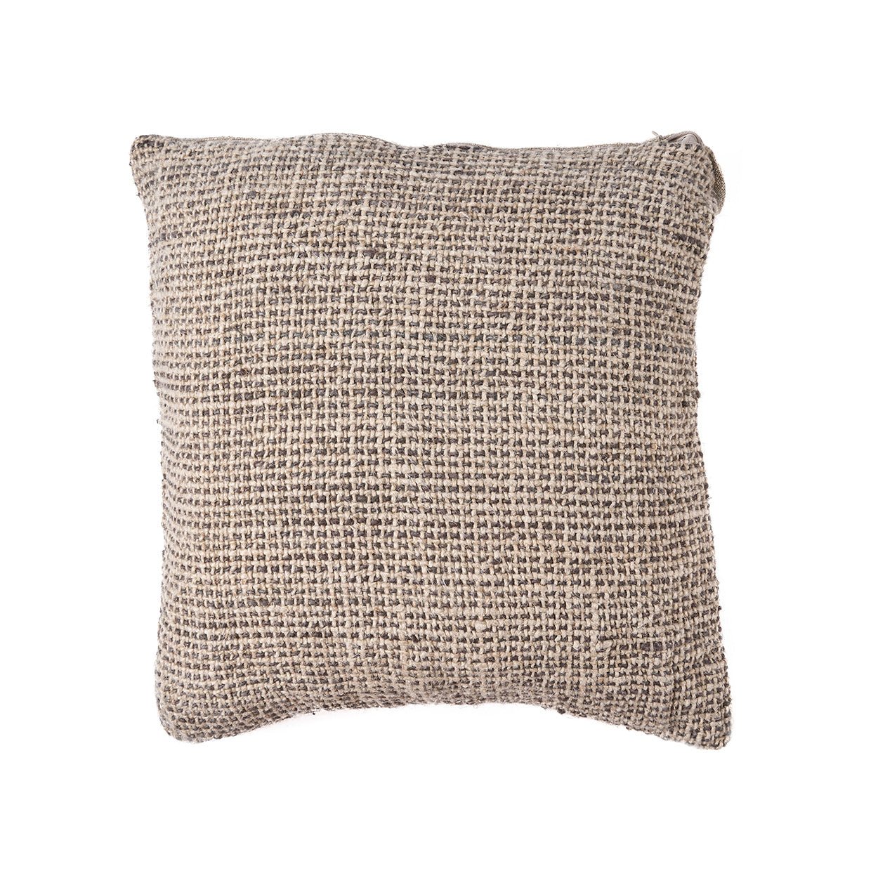Bambua Linen Grain federa cuscino Natural Black lino