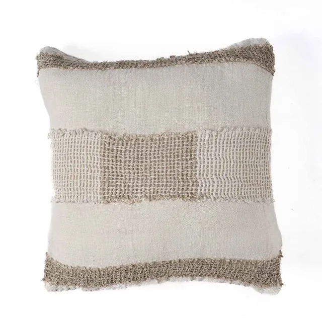Bambua Linen Threads federa bianco naturale lino
