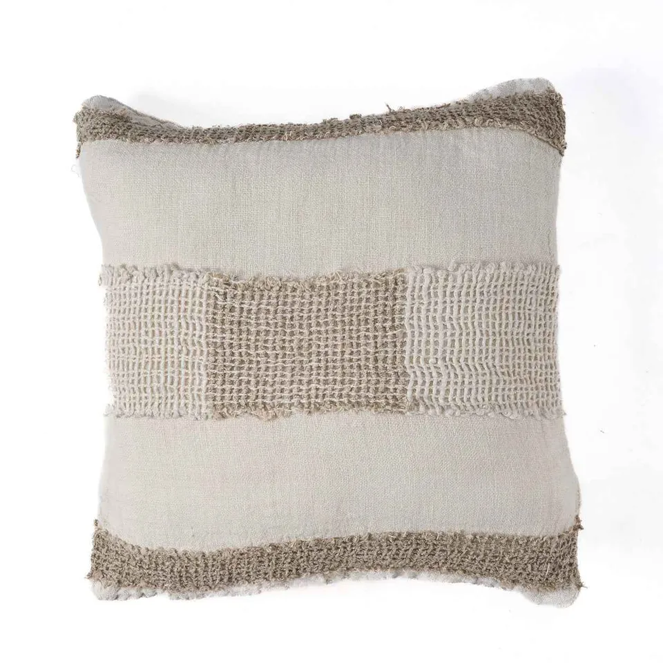 Bambua Linen Threads federa bianco naturale lino