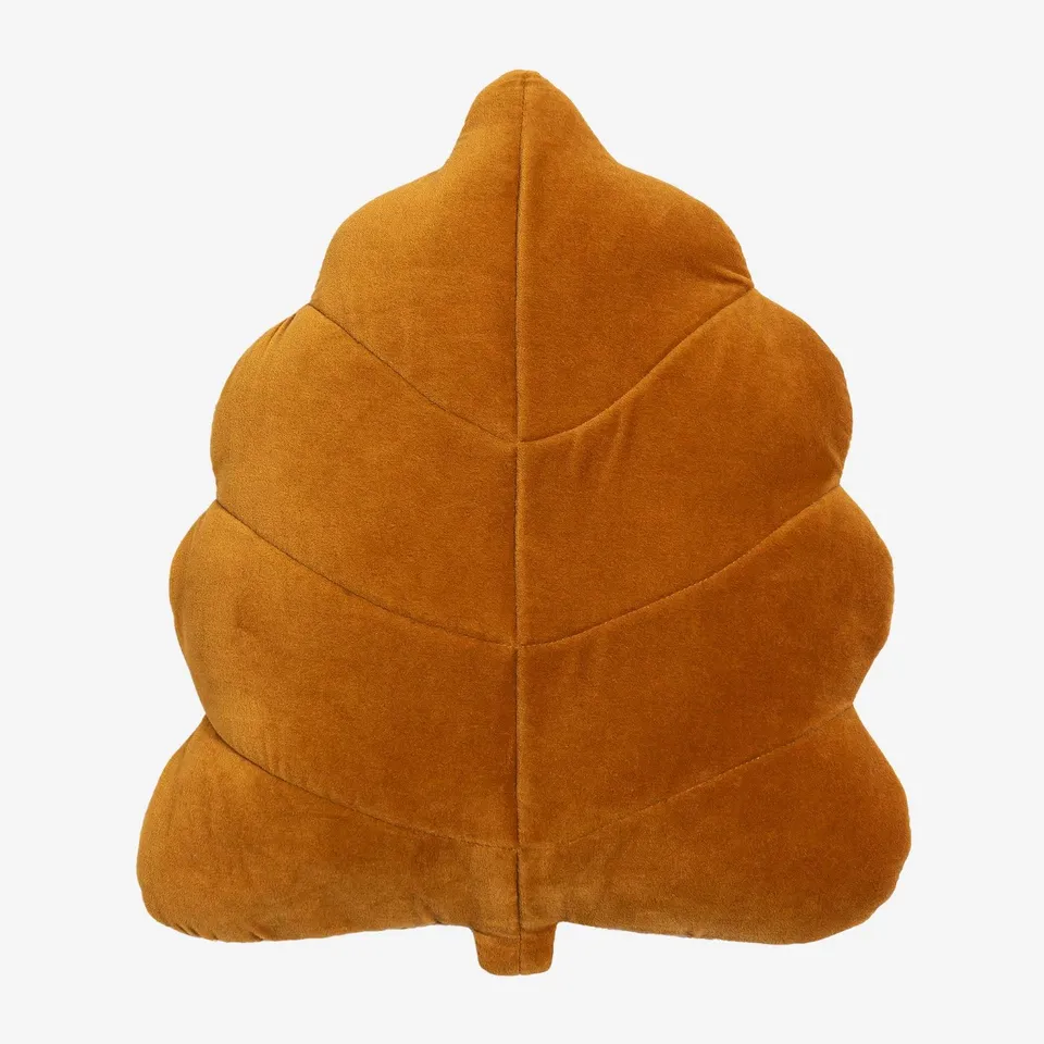 Sklum Liff cuscino foglia 47x37 cm miele velluto