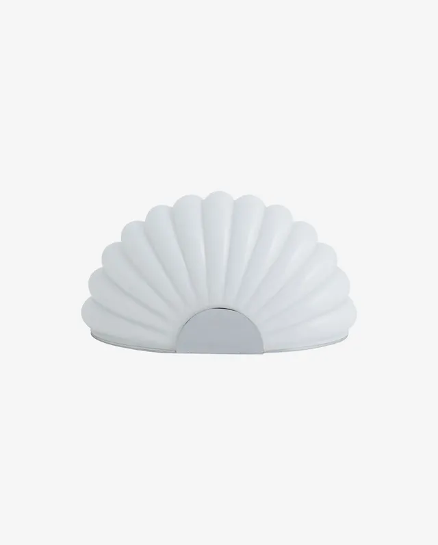 Bambua Chia Lampada da Tavolo Vetro Bianco Cromo