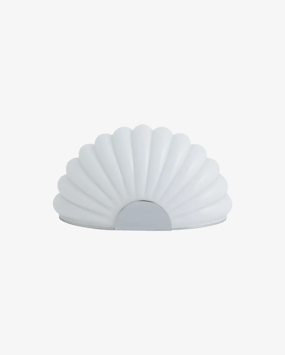 Bambua Chia Lampada da Tavolo Vetro Bianco Cromo