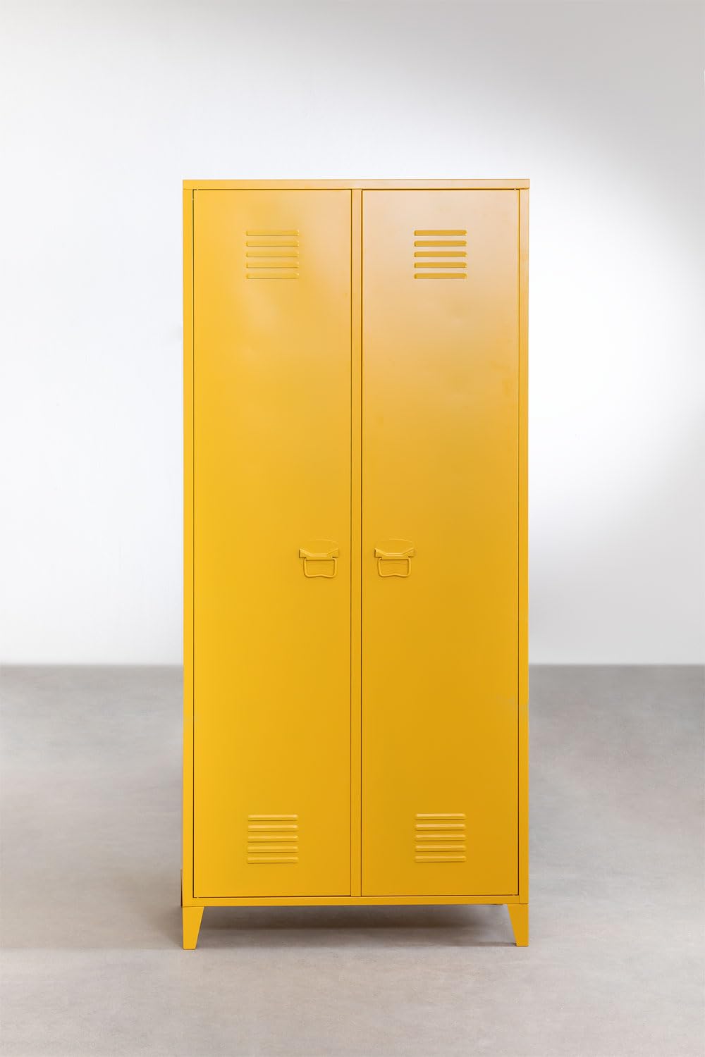 Sklum Pohpli Armadio Metallo 2 Ante Giallo Curry