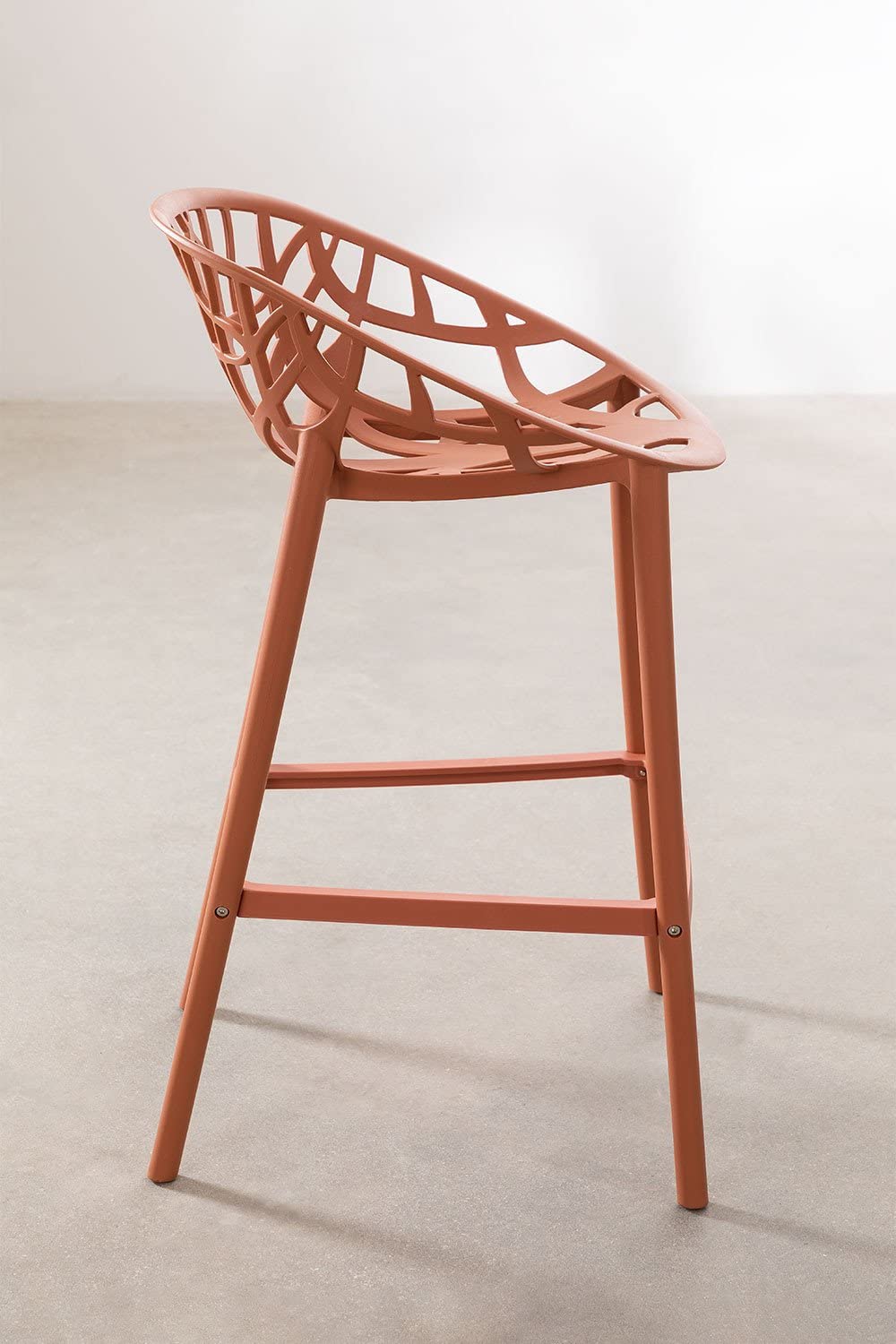 Sklum Ores set 4 sgabelli alti terracotta 65 cm