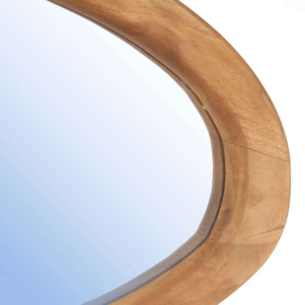 Bambua Organic Specchio da Parete in Teak M Naturale