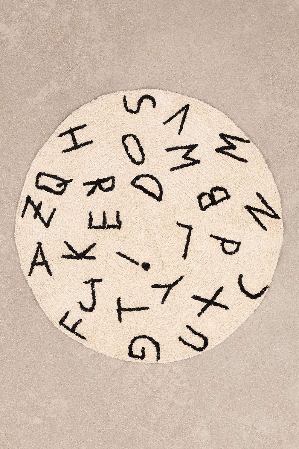 Sklum Letters Kids C tappeto rotondo cotone 104 cm