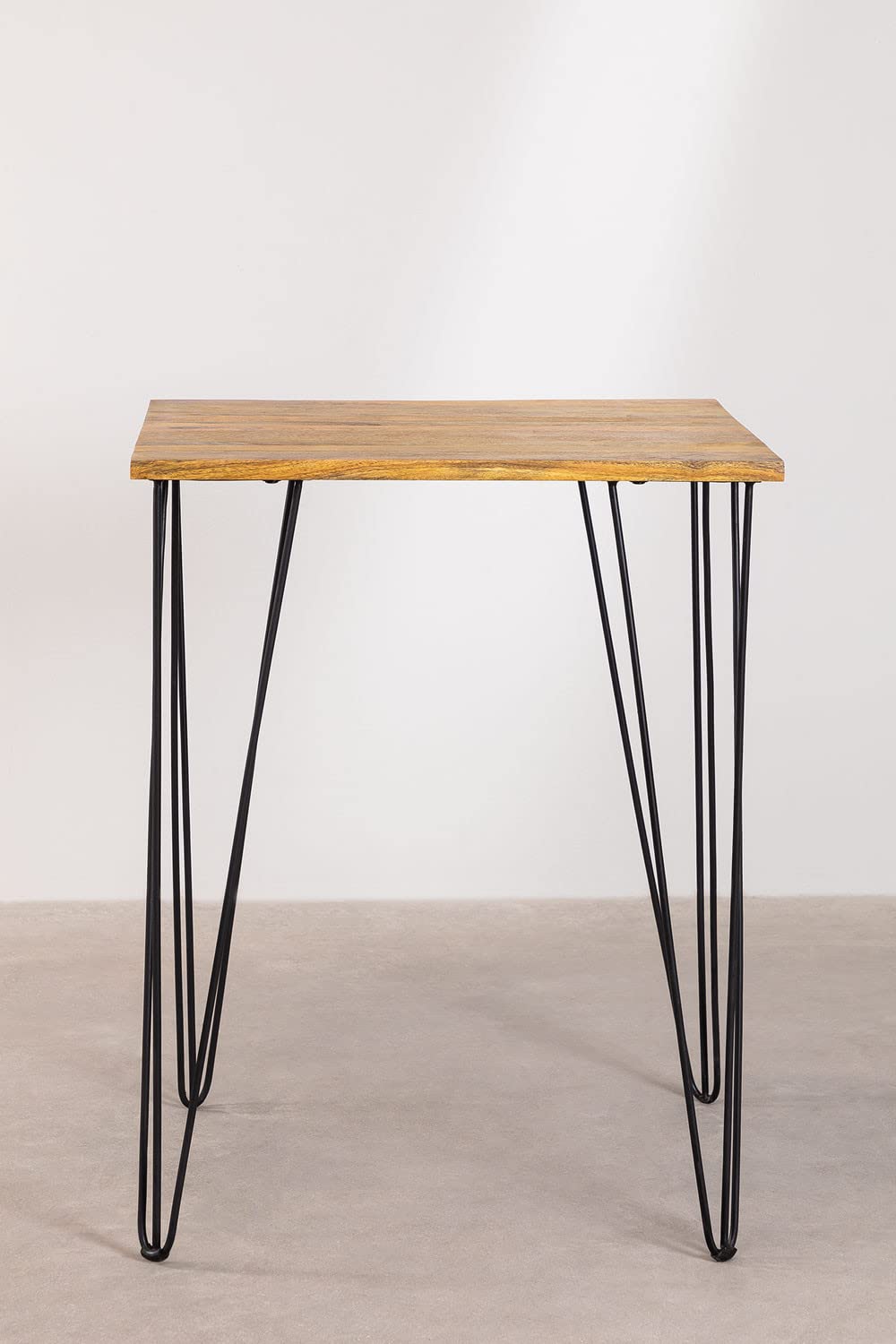 Sklum Meriem tavolo alto in legno di mango 80x80