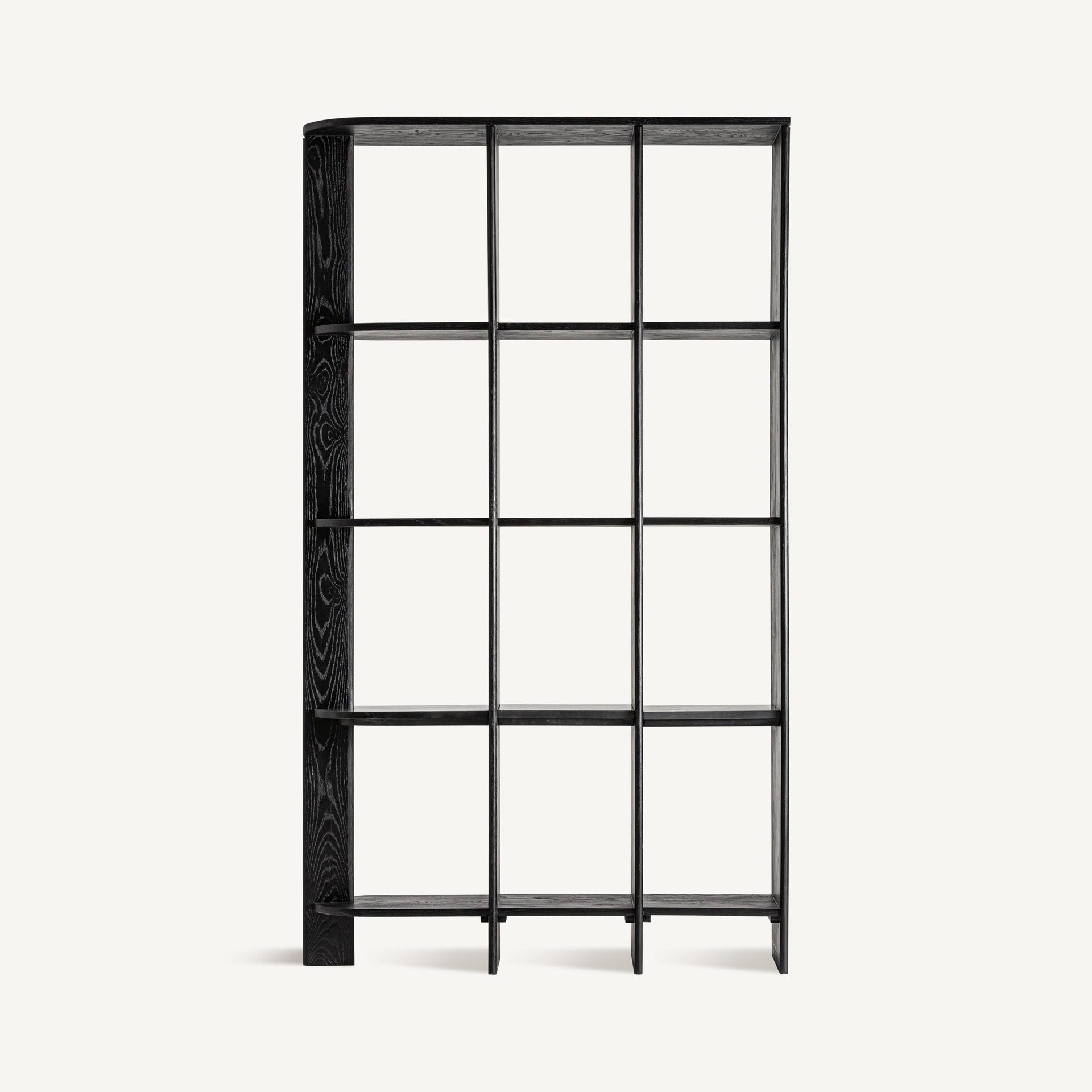 Bambua Nara libreria rovere nero marmo 123 cm