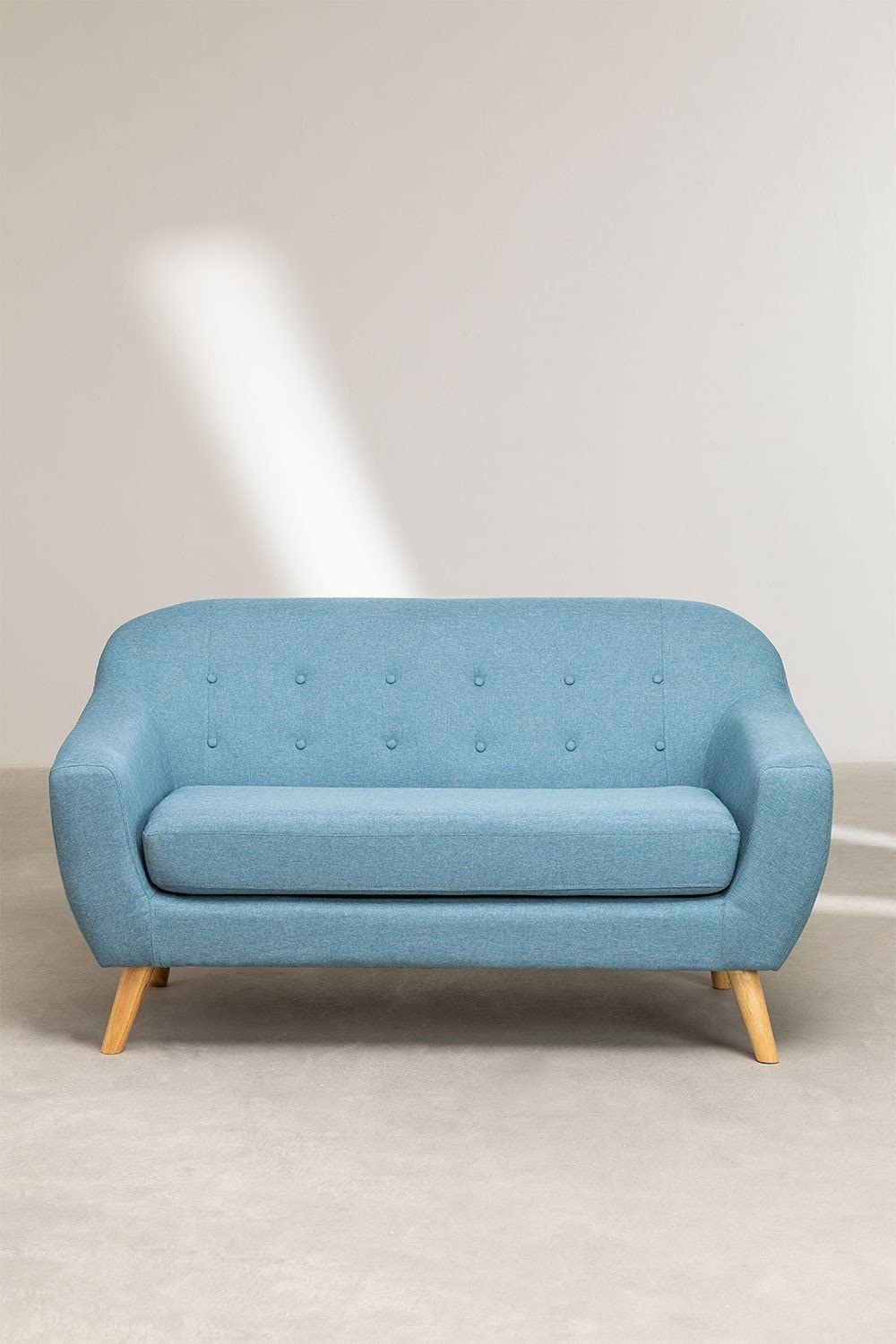 Sklum Aktic Divano 2 Posti in Lino Blu Niagara 148 cm
