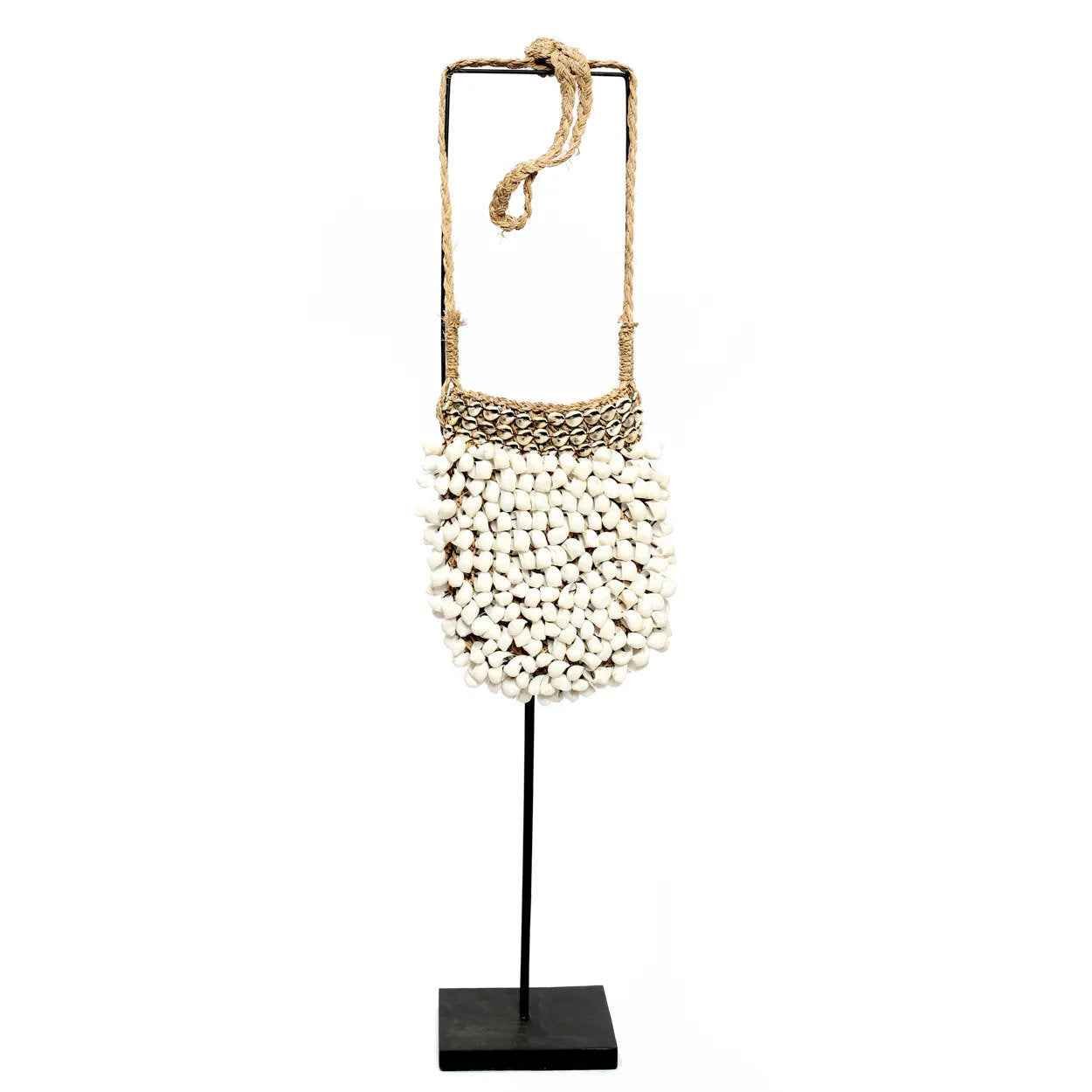 Bambua Shell Purse borsa decorativa conchiglie con stand