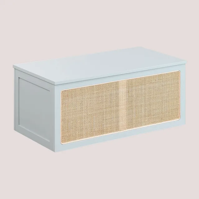 Sklum Reyna Kids baule rattan 40 cm legno iceberg
