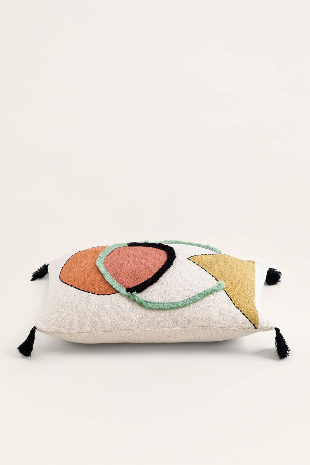 Sklum Dinski cuscino cotone ricamo multicolore 30x45