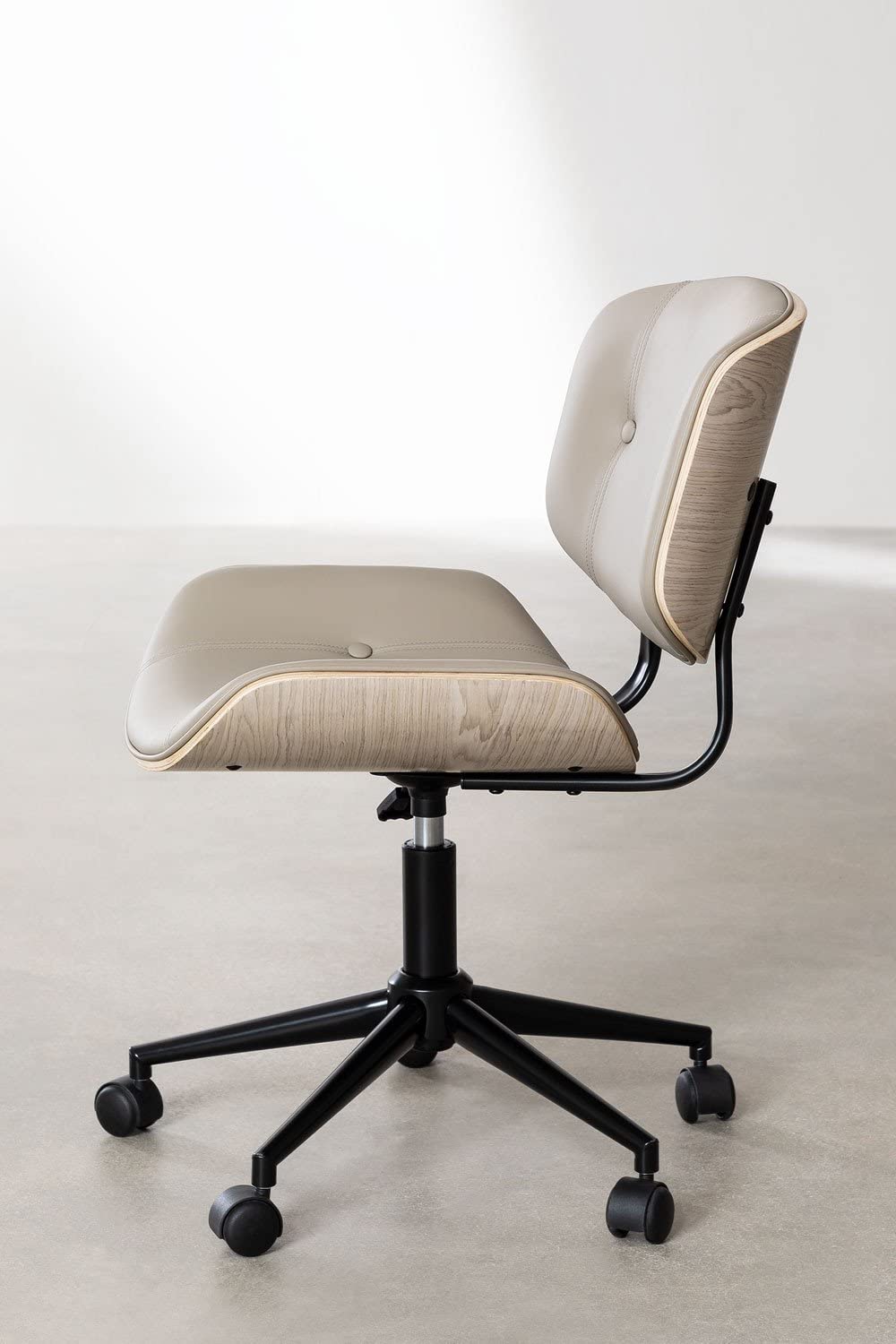 Sklum Amiel sedia ufficio similpelle grigio talpa