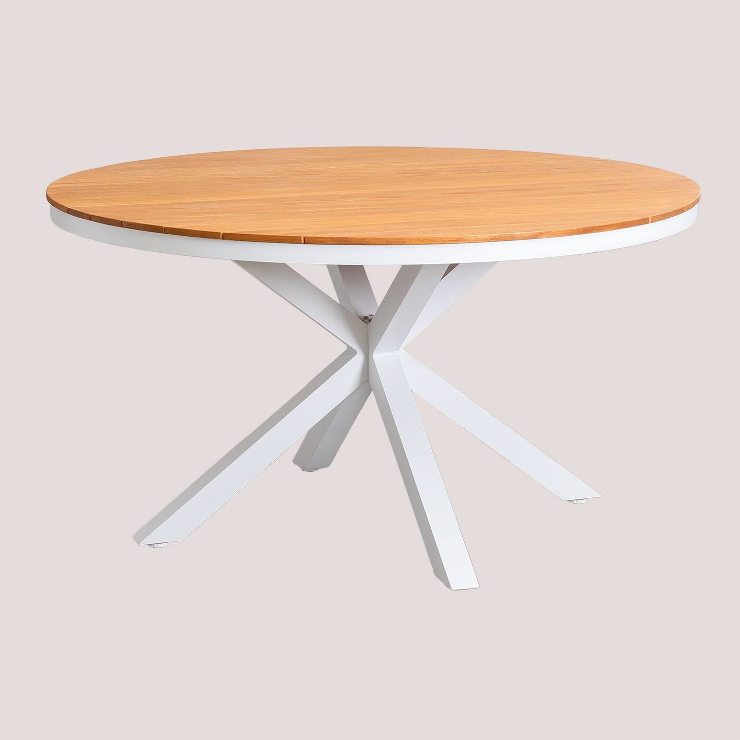 Sklum Archer tavolo giardino rotondo bianco Ø140 cm