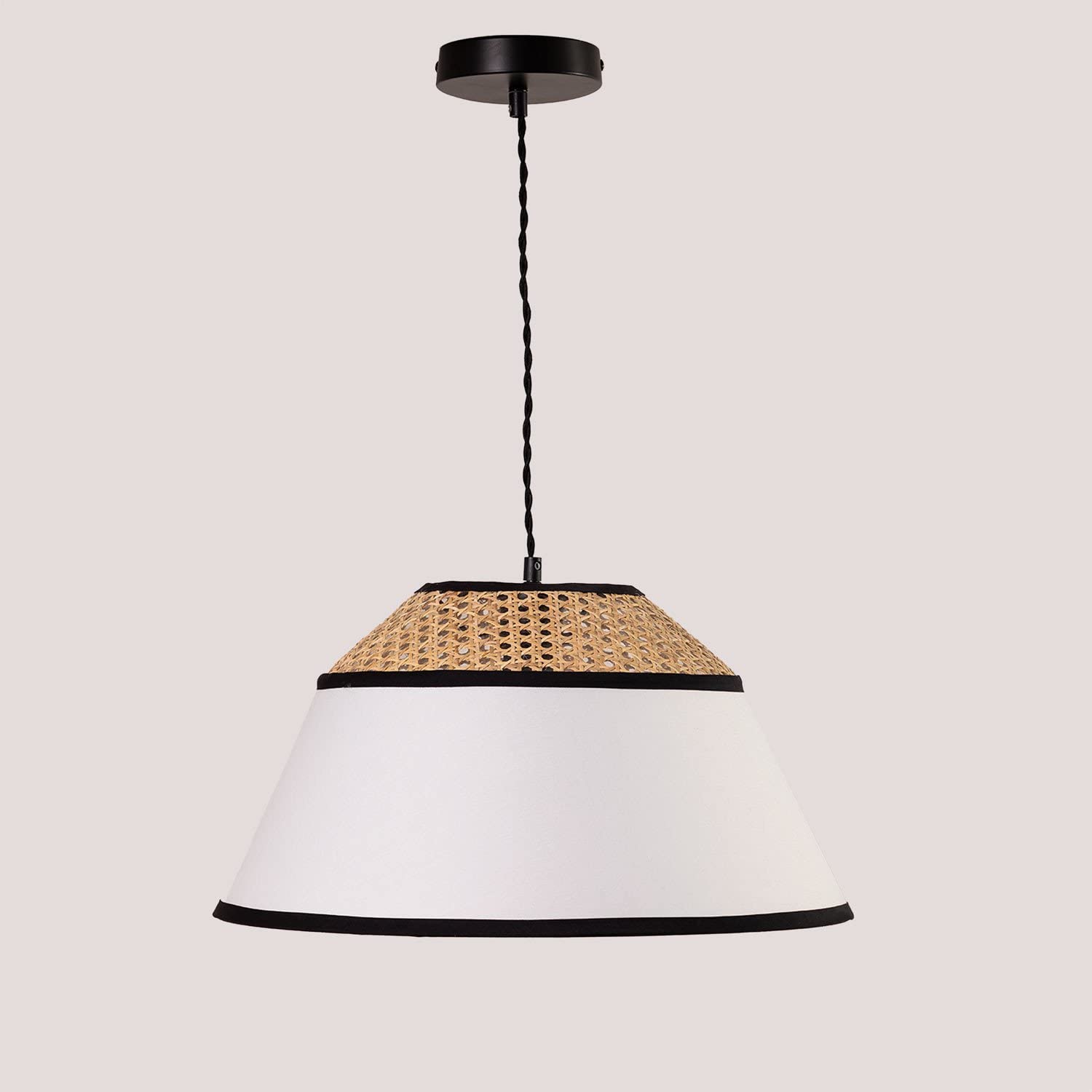 Sklum Ayram lampada a sospensione rattan naturale Ø45