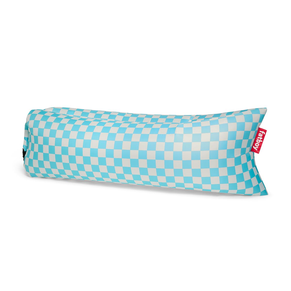 Fatboy Lamzac 3.0 divano gonfiabile azzurro scacchi senza pompa