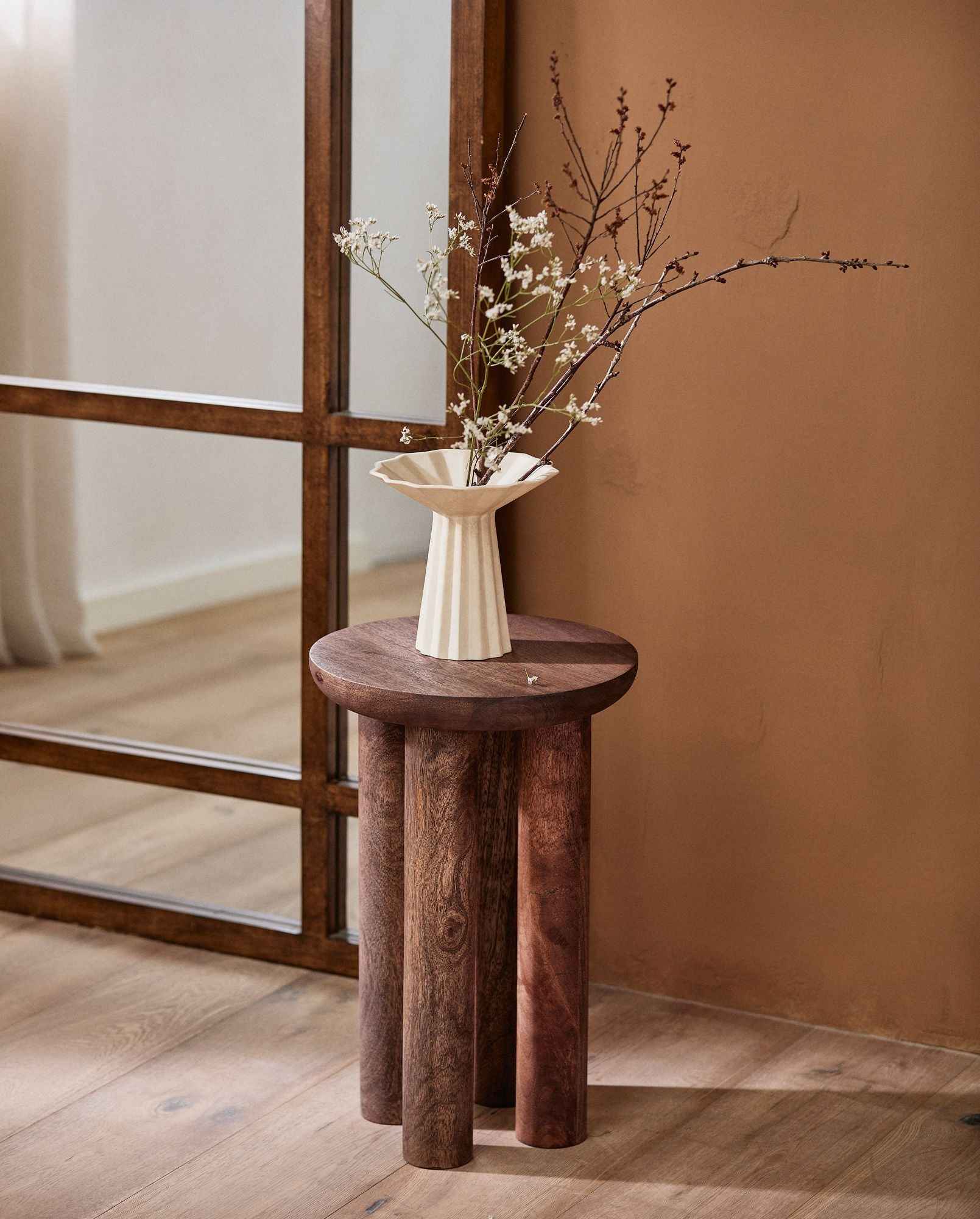 Bambua Minu Vaso in Ceramica Avorio S