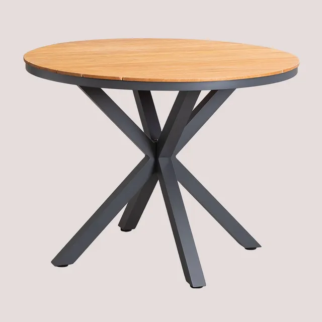 Sklum Archer tavolo giardino rotondo antracite Ø100 cm