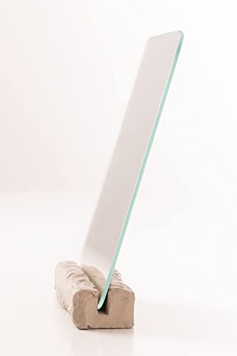 Sklum Lester specchio da tavolo cemento crema