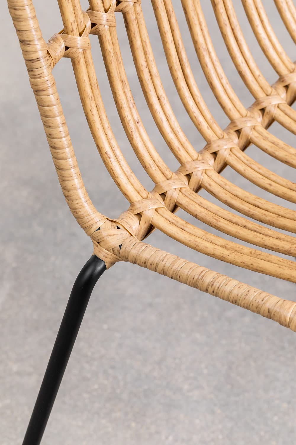 Sklum Aroa Set 4 Sedie Giardino Rattan PE Impilabili