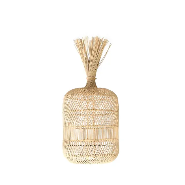 Bambua Dumpling S lampada naturale in rattan