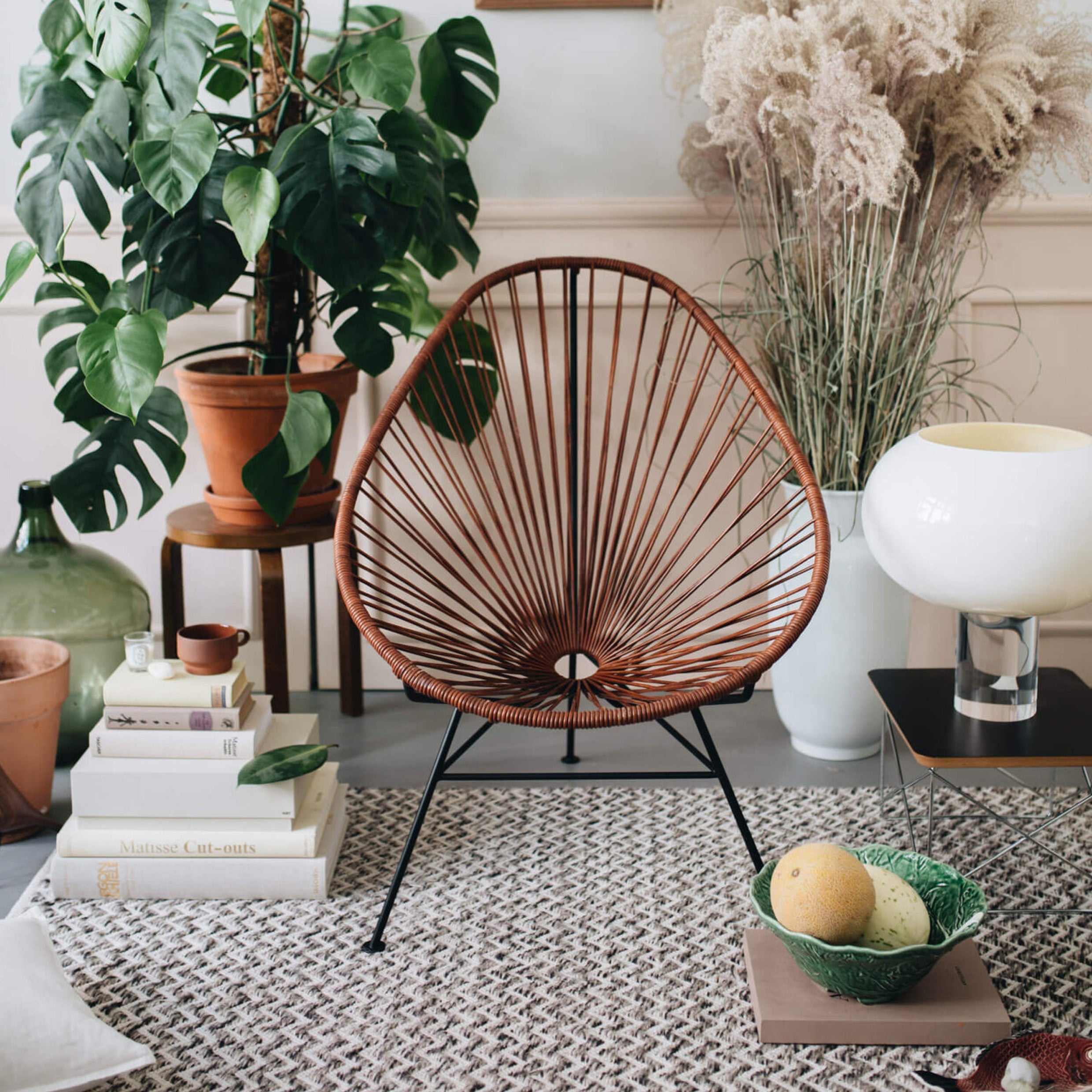 Acapulco Design Classic Chair poltrona pelle cognac