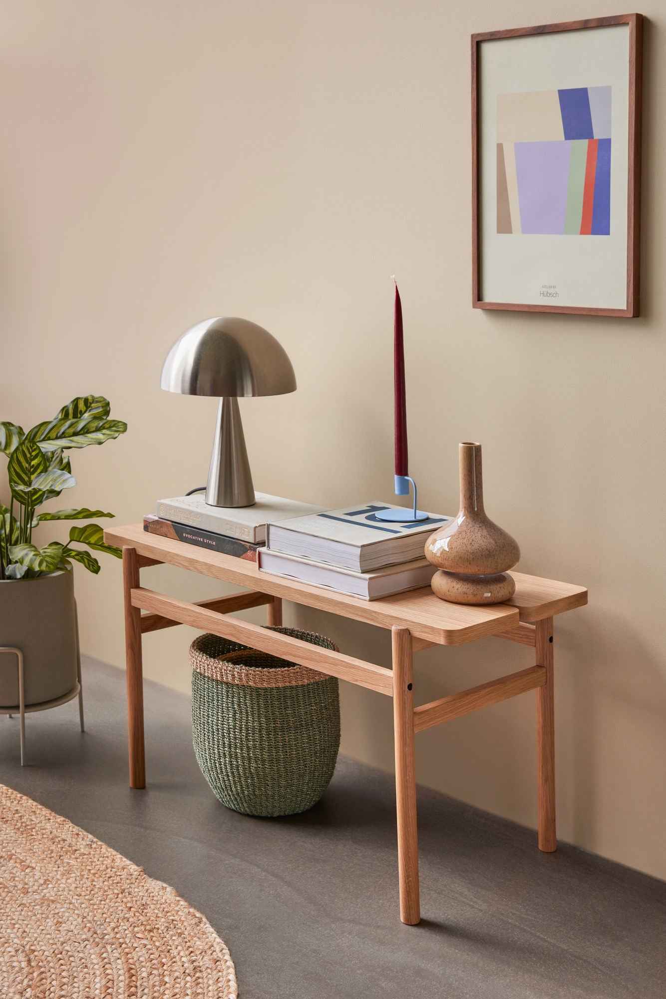 Bambua Moss cesti verde naturale set 3 pezzi in abaca