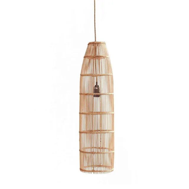 Bambua Fish Trap lampada sospensione rattan naturale L