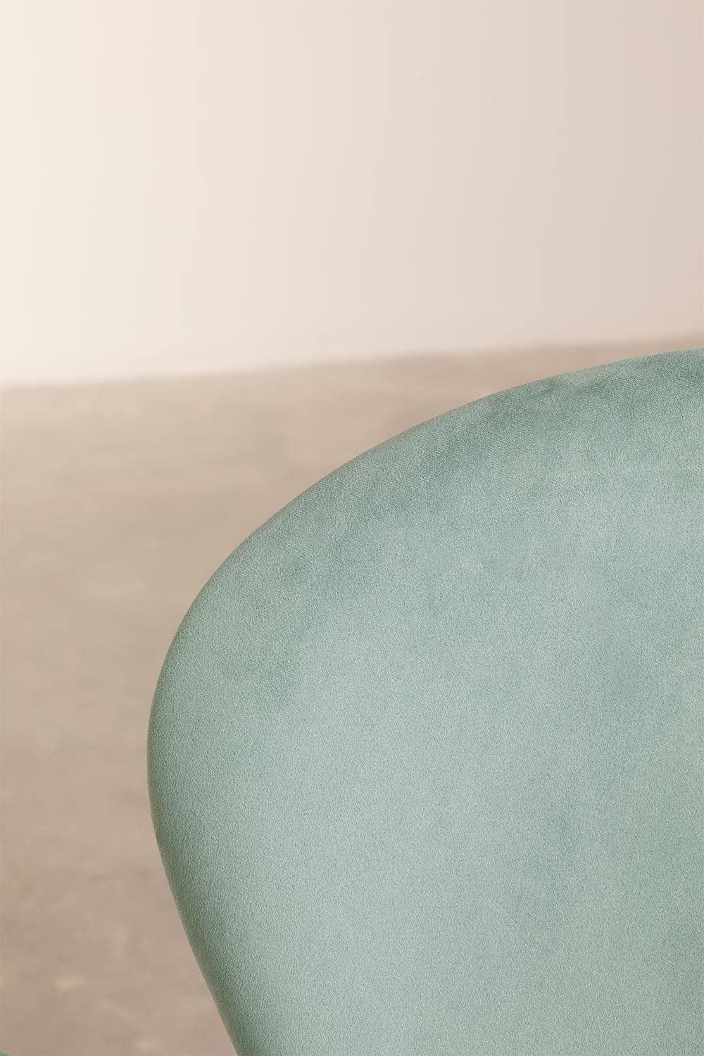 Sklum Fior sedia da pranzo velluto verde abete gambe metallo