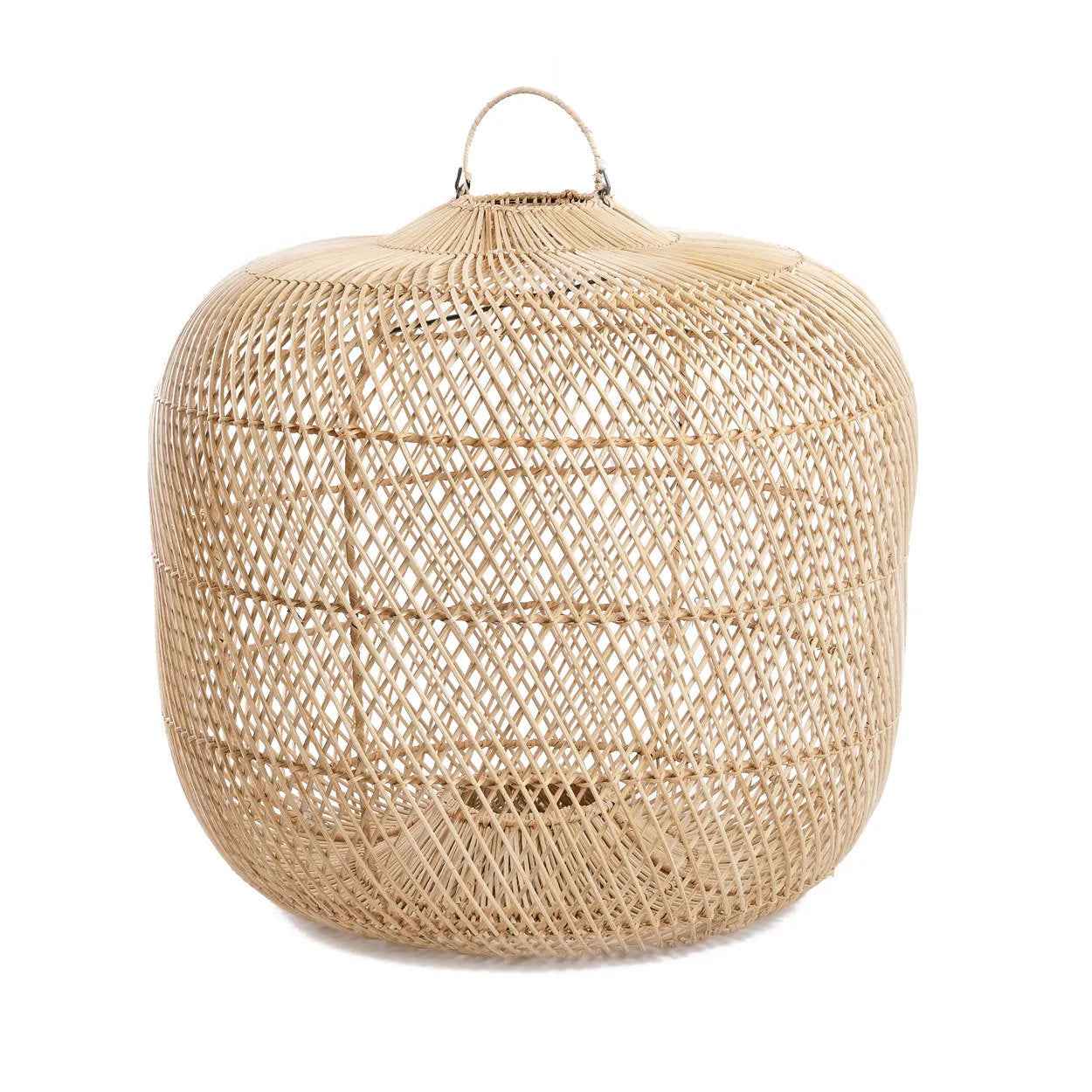 Bambua Batu Bolong lampada sospensione naturale M rattan