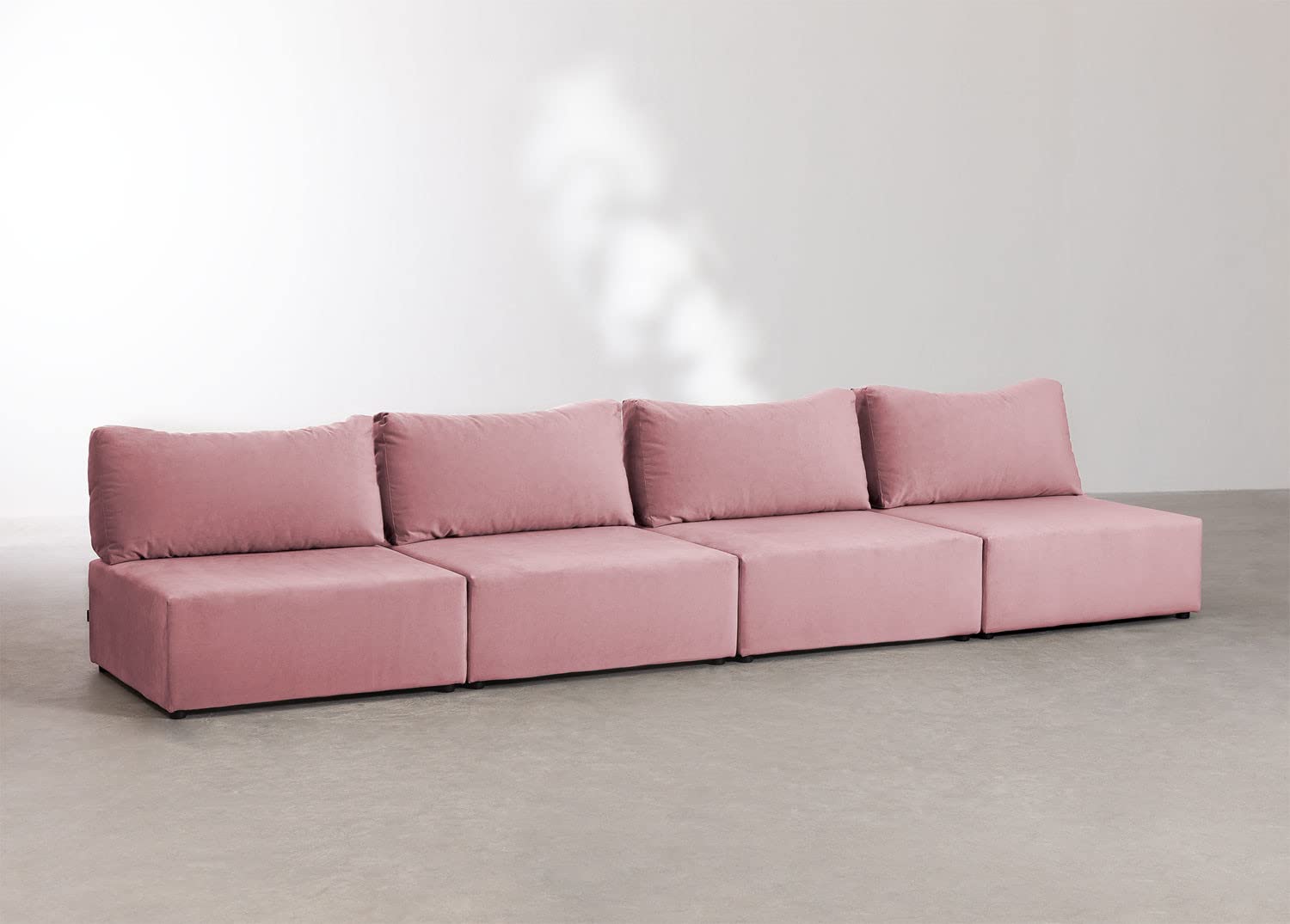 Sklum Kata Velvet divano 4 pezzi rosé velluto