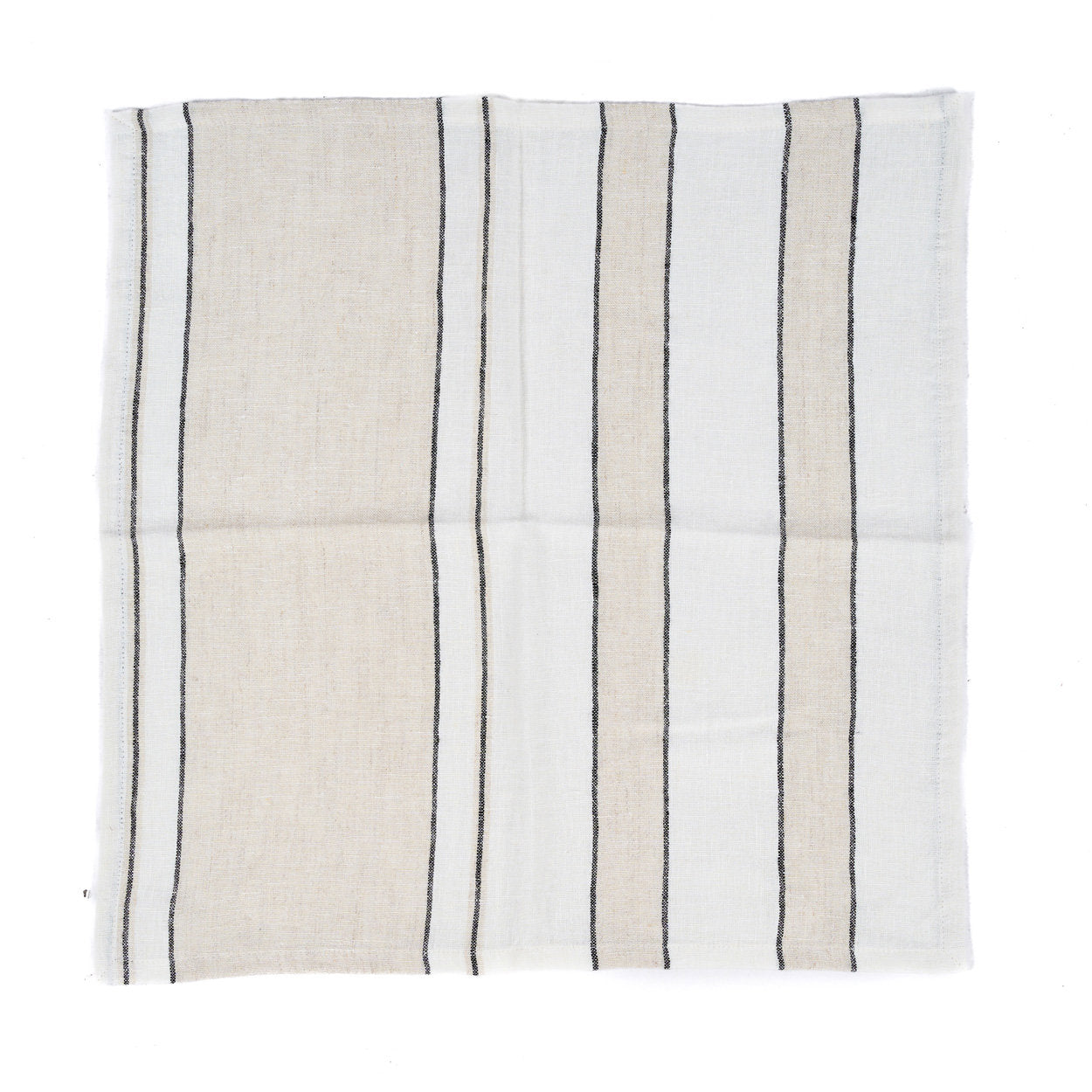 Bambua Provence tovagliolo lino 45x45 bianco nero