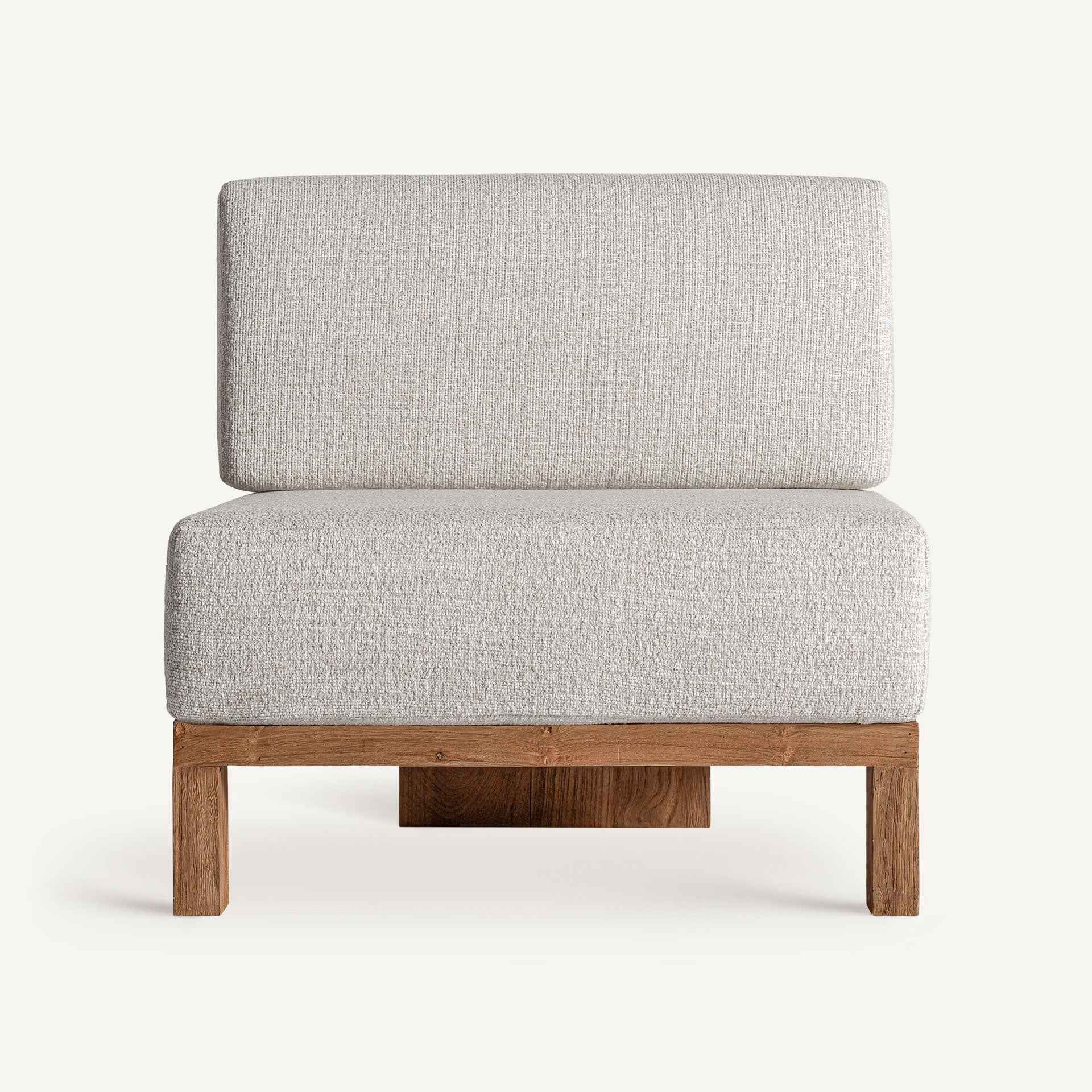Bambua Testa Central modulo divano da esterno in teak