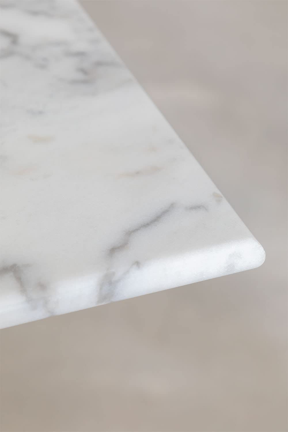 Sklum Chack Colors tavolo bar alto quadrato marmo beige 60 cm