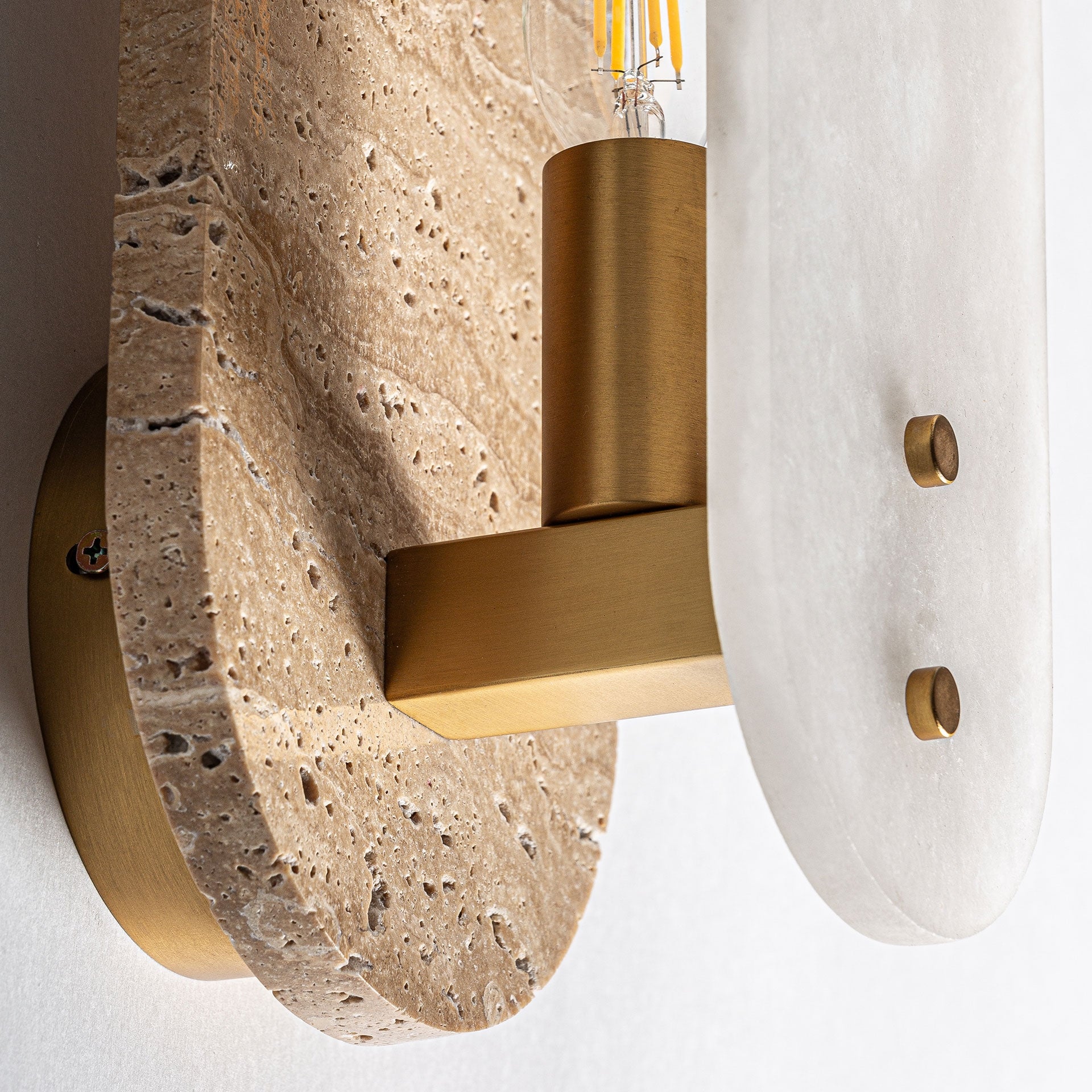 Bambua Tetbury applique marmo alabastro oro