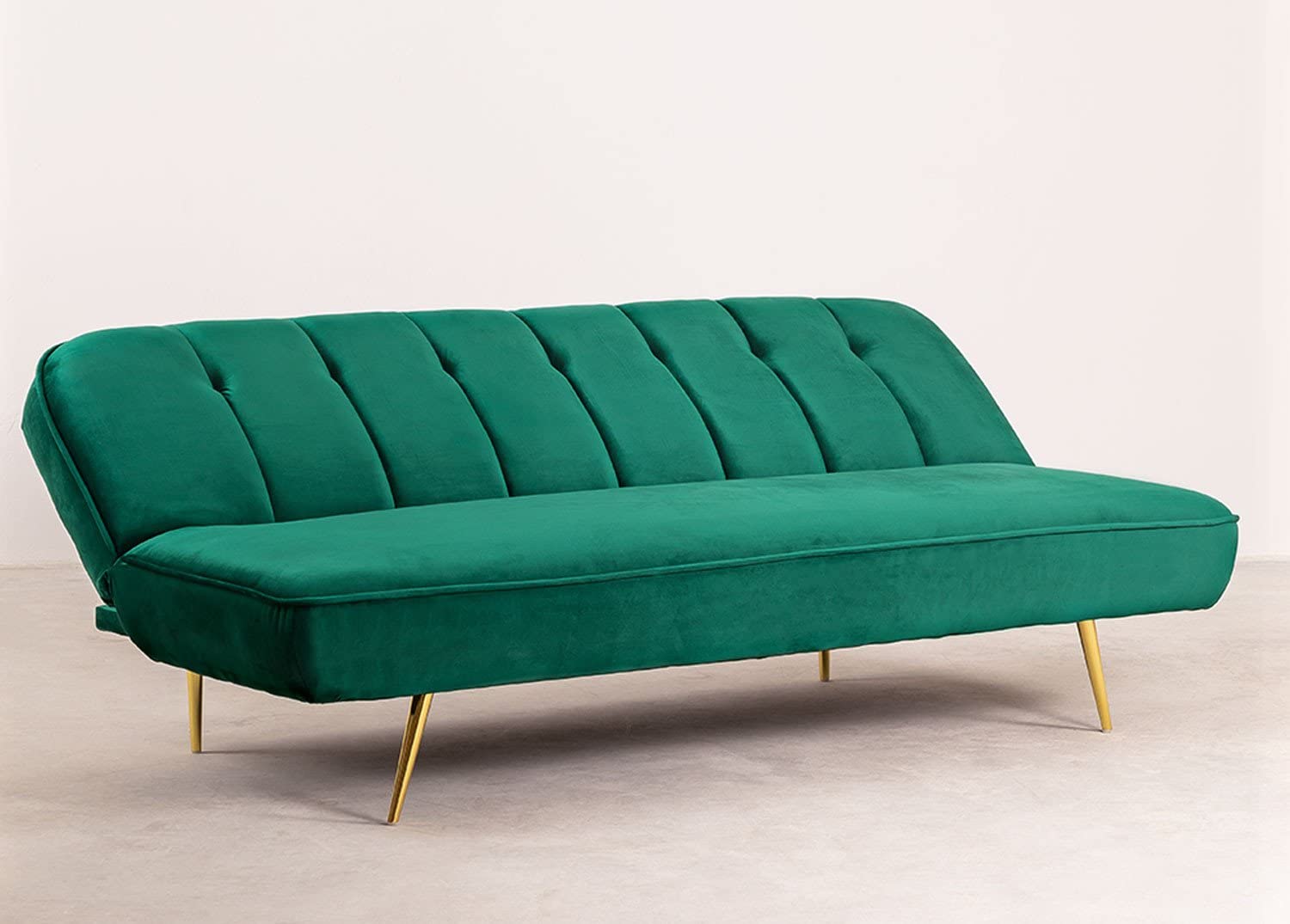 Sklum Ellmy divano letto 3 posti velluto clic-clac