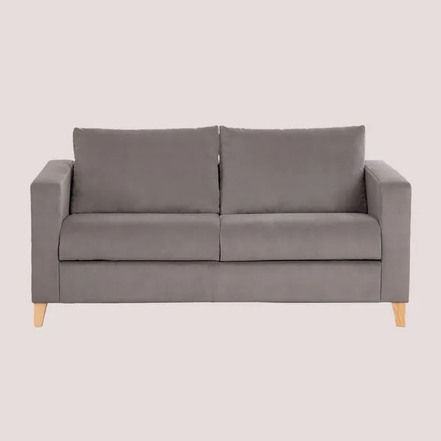Sklum Rous Divano Letto 2 Posti in Velluto Grigio