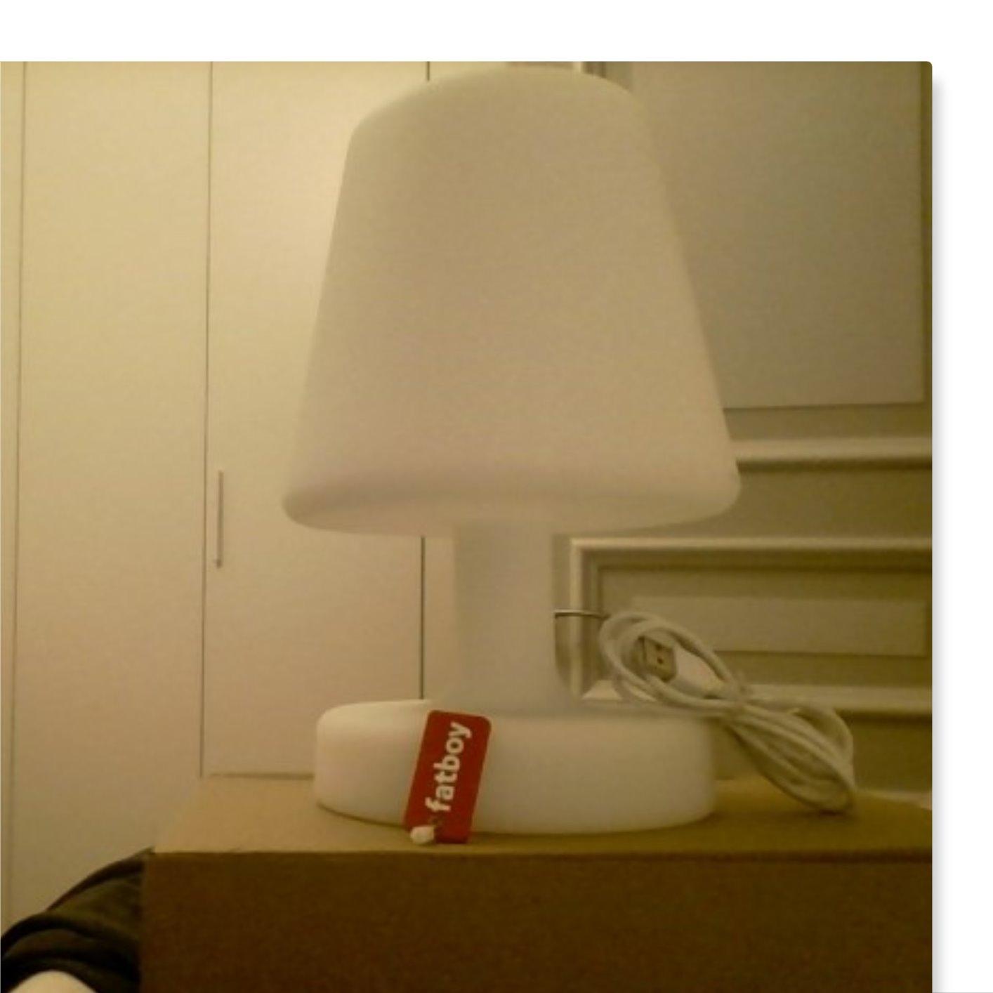 Fatboy Edison Petit Lampada da Tavolo LED Bianca Ricaricabile