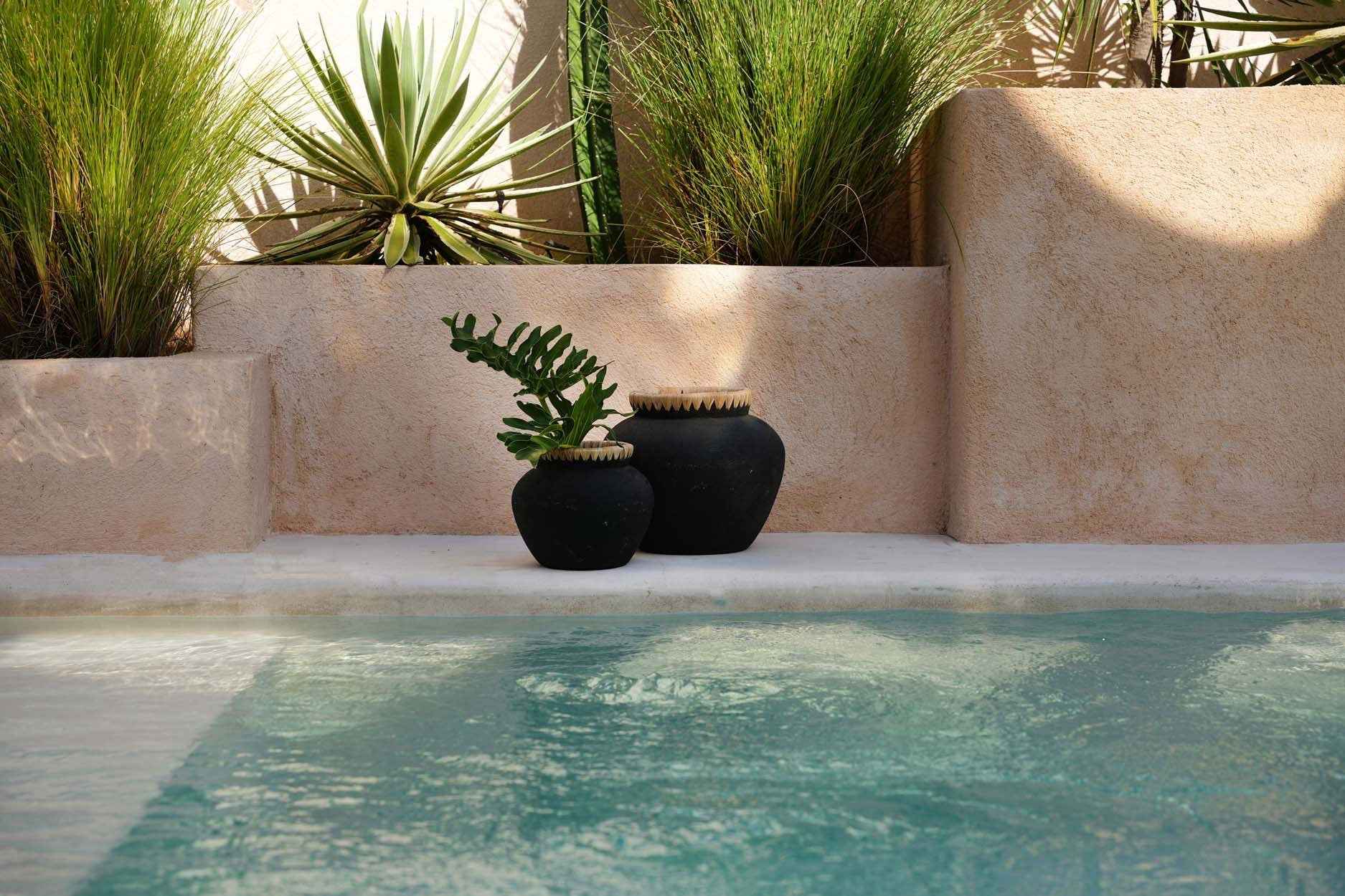 Bambua Styly vaso S nero naturale terracotta