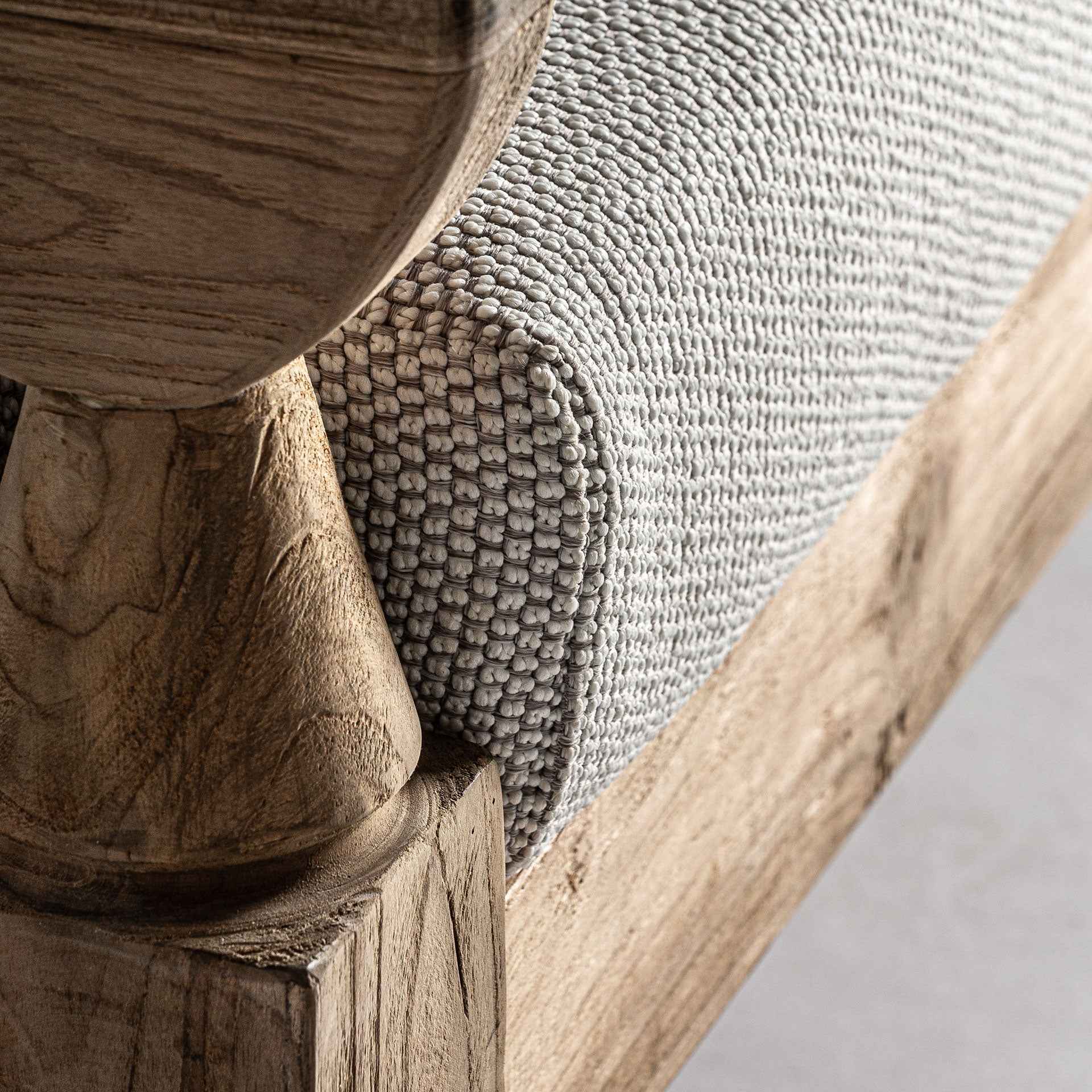 Bambua Jodphur divano da esterno teak grigio