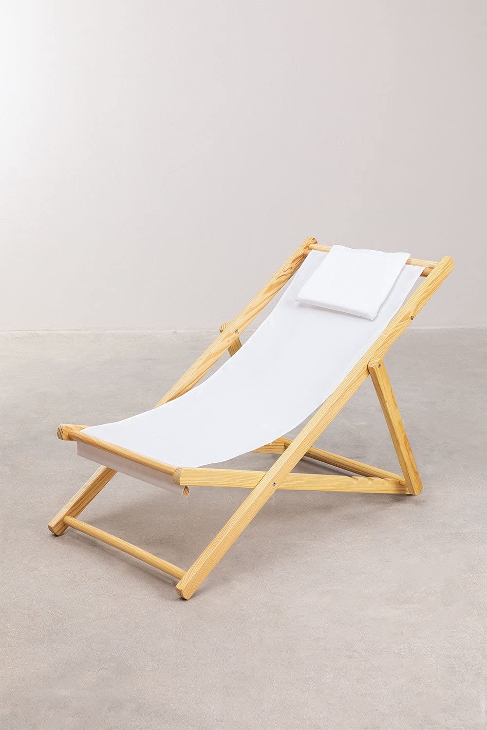 Sklum Dalma sdraio pieghevole legno bianco