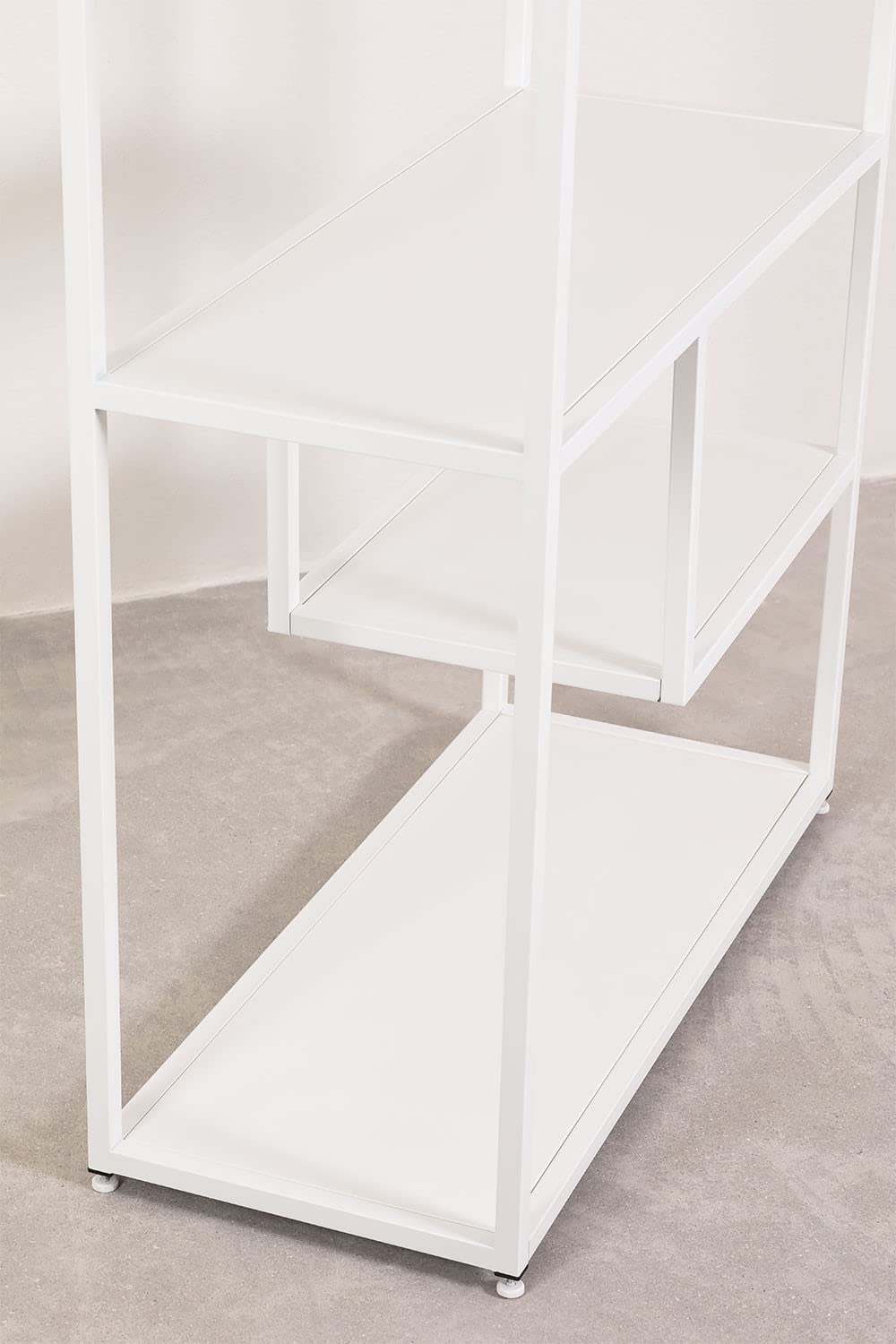 Sklum Thura libreria bianca in acciaio 190 cm