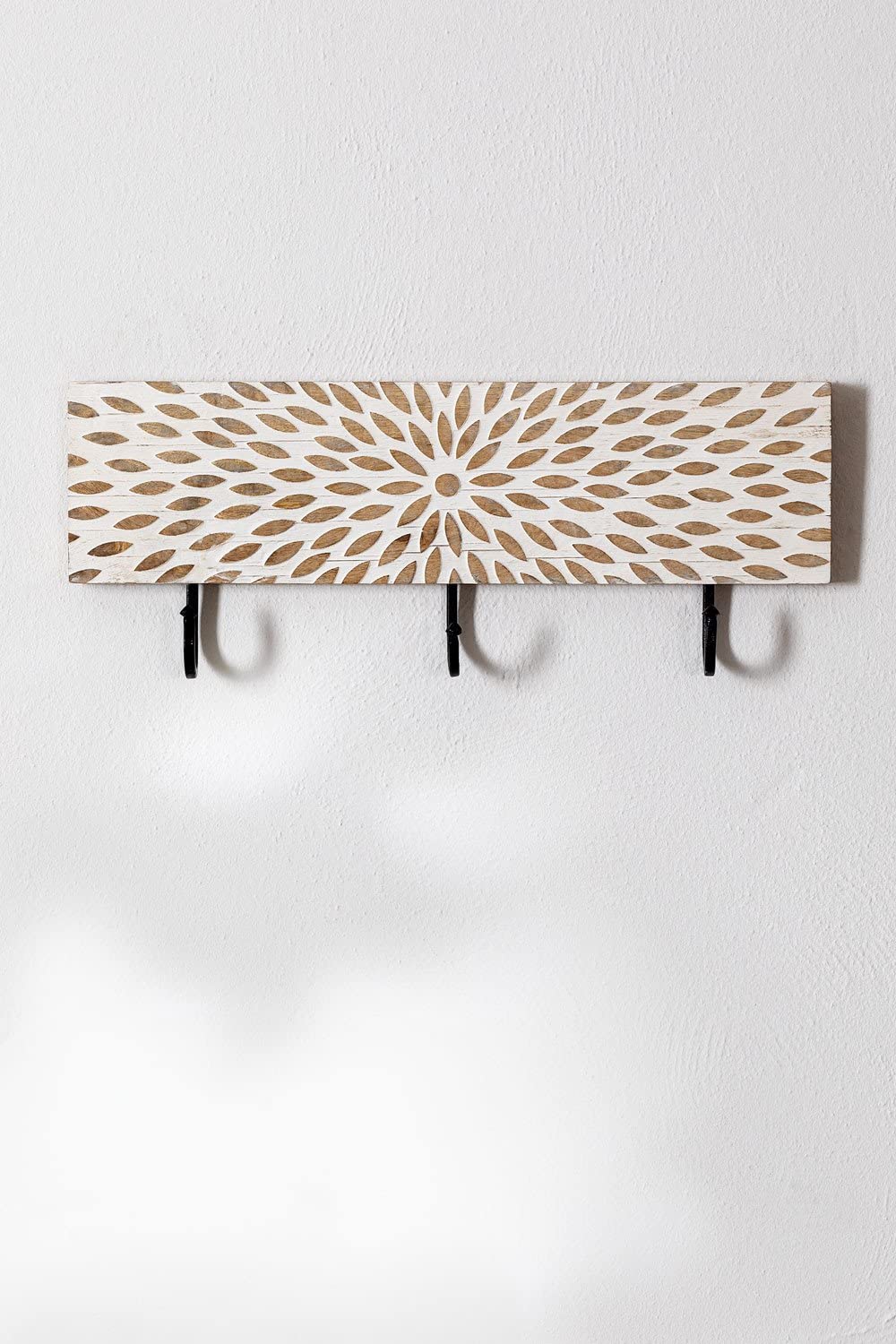 Sklum Kedia Appendiabiti Parete Legno Mango Bianco