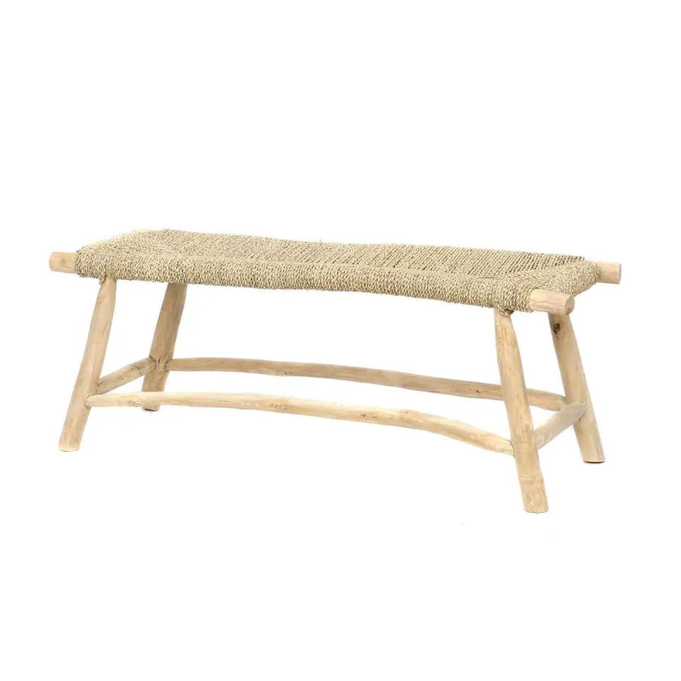 Bambua Porto L panca seagrass naturale legno